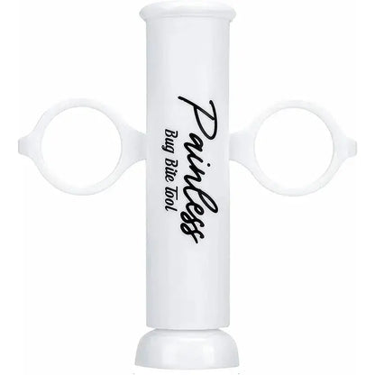 Reusable Natural Insect Bite Relief tool for painless bug bite treatment in white.
