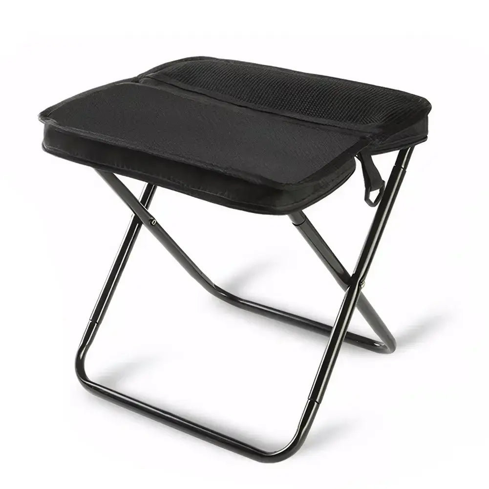 TrekRest foldable chair bag with a compact design, perfect for outdoor activities like camping and picnics.